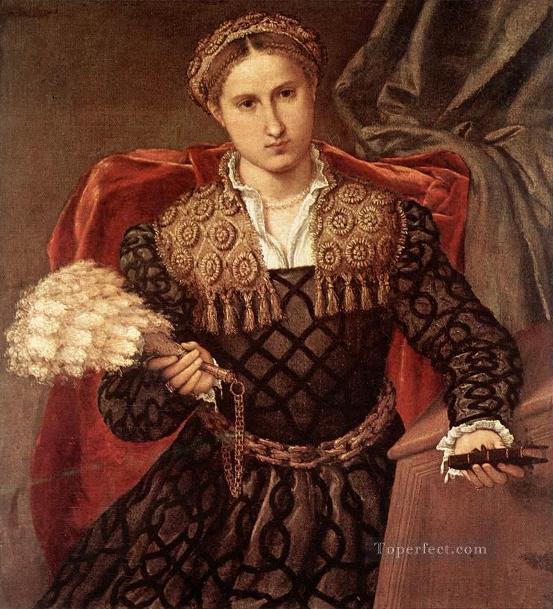 Portrait of Laura da Pola 1544 Renaissance Lorenzo Lotto Oil Paintings